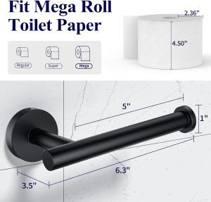 Kitsure Toilet Paper Holder Wall Mount - Sturdy Ro...
