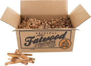 Fatwood Firestarter Kindling Sticks, 25 lbs