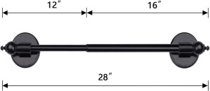 WL.Rocaille Magnetic Curtain Rods for Metal Doors...