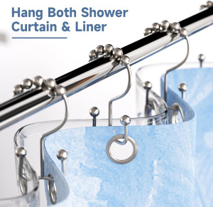 Titanker Shower Curtain Hooks Rings, Rust Resistan...