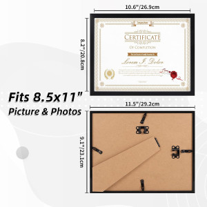 WIFTREY 16 Pack 8.5x11 Certificate Picture Frames,...
