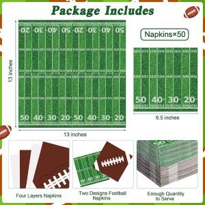 50 PCS Football Party Supplies, 6.5 Inches Footbal...