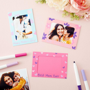 Juvale 50 Pack Paper Picture Frames 4x6, DIY Cardb...