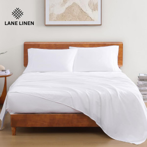 LANE LINEN 100% Organic Cotton Queen Sheet Set, 4P...