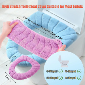 Legigo 5 Pack Thicker Bathroom Toilet Seat Cover P...