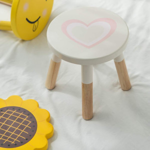 RUYU Wooden Kids Stool for Sitting, 9.1 Inch Solid...