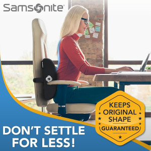 SAMSONITE Lumbar Support Pillow For Office Chair a...