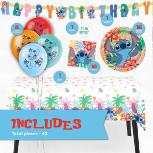Lilo and Stitch Birthday Party Decorations for 16...