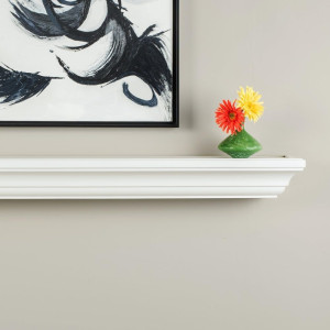 MANTELSDIRECT 60 Inch Floating Fireplace Mantel Wo...