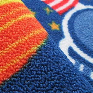 FADFAY Outer Space Kids Rug Cute Kids Room Carpet...