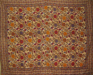 Sunflower Print Tapestry Cotton Bedspread 108" x 8...