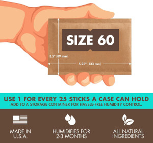 Boveda 72% Two-Way Humidity Control Packs For Wood...