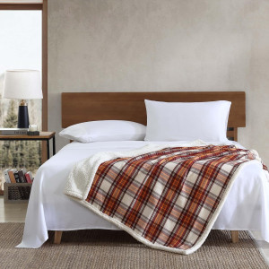 Eddie Bauer - Blanket, Super Soft Reversible Sherp...