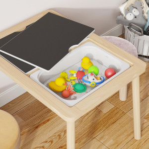 Sensory Table, Kids Activity Table, Wooden Play Ta...