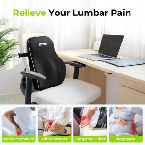AUVON Lumbar Support Pillow for Office Chair with...