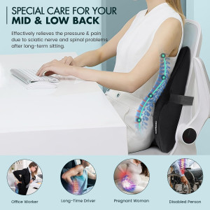 Lumbar Support Pillow, Patented Ergonomic Back Sup...