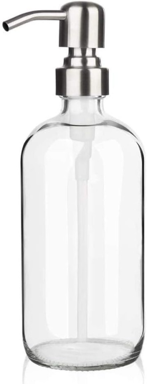ARKTEK Glass Soap Dispenser - Clear Dish for Kitch...