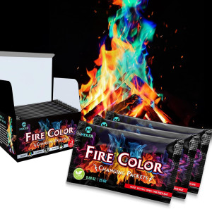 MEKER Fire Color Changing Packets - Fire Pit, Camp...