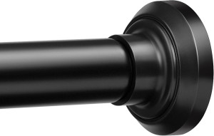ENJOYBASICS Matte Black Shower Curtain Rod 33 to 7...