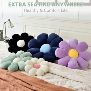 Sioloc Flower Shaped Throw Pillow, Butt Cushion, F...