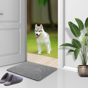 Stone Bath Mat for Bathroom Absorbent Earth Bath M...