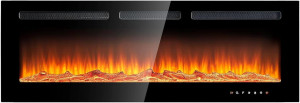 oneinmil Electric Fireplace, 50 inch Wide Recessed...