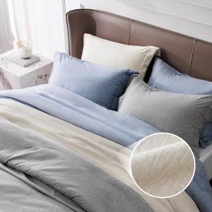 Bedsure Beige Duvet Cover Queen Size - Super Soft...