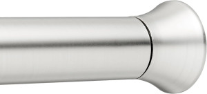 BRIOFOX Industrial Shower Curtain Rod - 304 Stainless Steel Tension Rod With 2-Way Mounting
