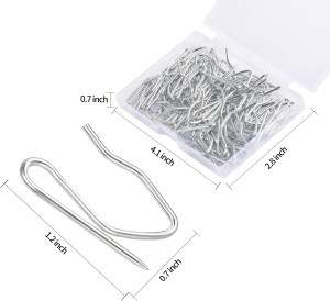 Curtain Hooks, Sopito 58pcs 1.2 Inches Metal Drape...