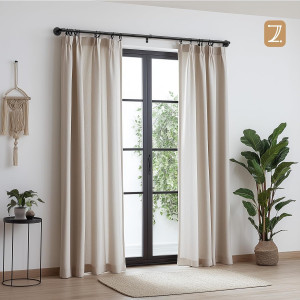 Zeerobee Curtain Rods for Windows 48 to 84, 1 Inch...