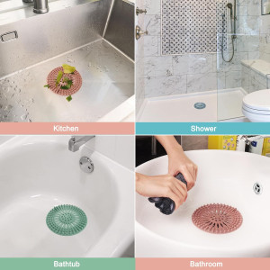 Hair Catcher Shower Drain Covers Protector Durable...