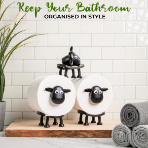VELENTI Sheep Toilet Roll Holder - Funny Toilet Pa...