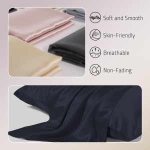 Mulberry Silk Pillow Cases Set of 2, Both Sides Re...