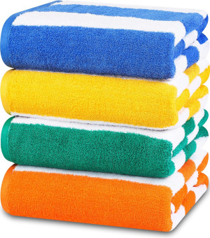 Utopia Towels Cabana Stripe Beach Towels (76 x 152...