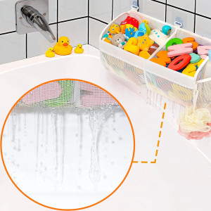 Original Two Compartment Easy-access Mesh Bath Toy...