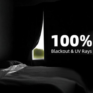 Magnetic Blackout Window Cover 100% Room Darkening...