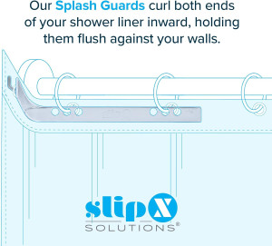SlipX Solutions No Mess Splash Guard for Shower &...