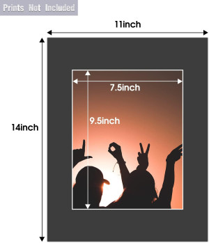 Golden State Art, 4 Ply Thickness 11x14 Photo Mat...