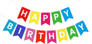 Happy Birthday Banner Backdrop Colorful Decoration...