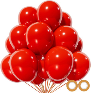 Red Balloon 110pcs, Red Latex Balloons12 inch for...