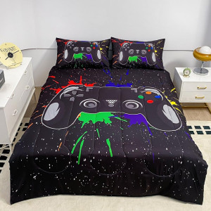 Wajade 7 Pieces Boys Game Comforter Set Queen Size...