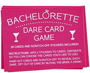 Printed Party Bachelorette Dare Card Scratch Off G...