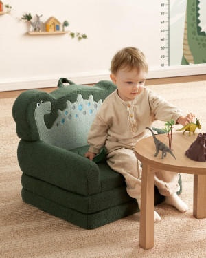 Blissful Diary Kids Couch, 2-in-1 Soft Toddler Cou...