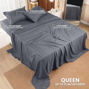 Utopia Bedding Queen Bed Sheets Set - 4 Piece Bedd...