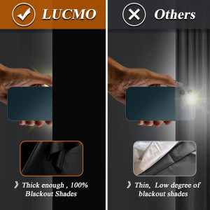 Blackout Blinds 138" x 57", 100% Blackout Blind Cu...