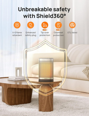 Dreo Space Heater, 1500W Portable Electric Heaters...