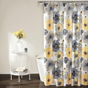 Lush Decor Leah Shower Curtain - Elegant Floral Pr...