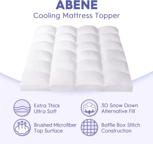 Mattress Topper for Back Pain Relief, Extra Thick...