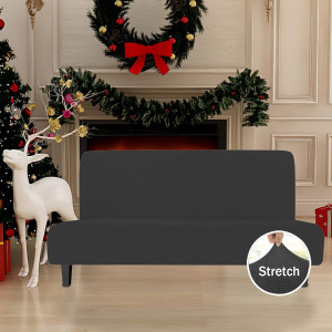 Easy-Going Stretch Futon Slipcover Armless Sofa Co...