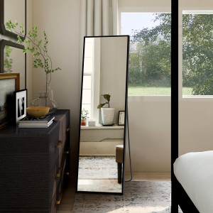 Delma Wall Mirror Full Length Mirror,Standing Mirr...